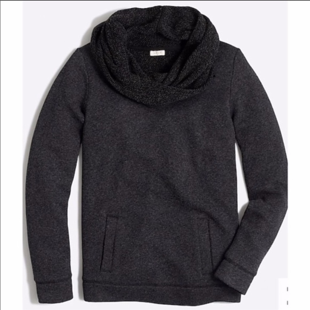 J. Crew Funnelneck Sweatshirt Gray Sweater Large